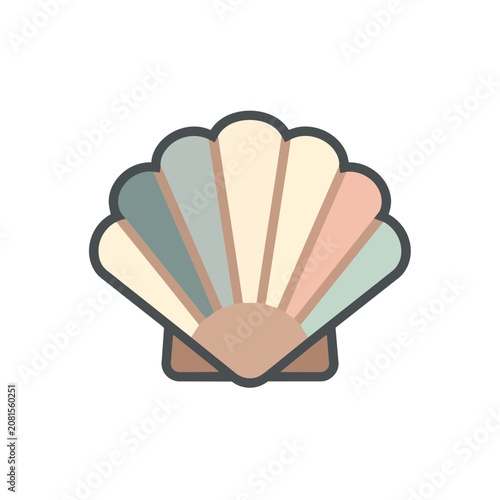 Stylized Seashell Illustration