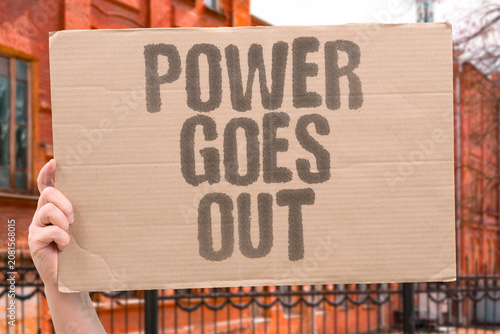 Fotografie "Power goes out" Electricity supply is frequently interrupted