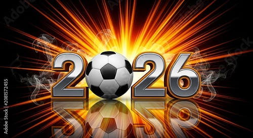 2026 soccer new year graphic