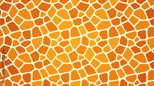 Photography Seamless repeating giraffe skin animal print pattern in warm orange and yellow t