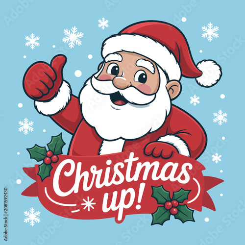 Imagine prompt santa claus christmas banner festive holiday art