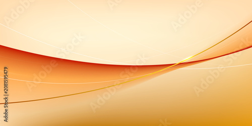 Modern abstract golden background with flowing lines. Digital future technology concept. vector illustration.