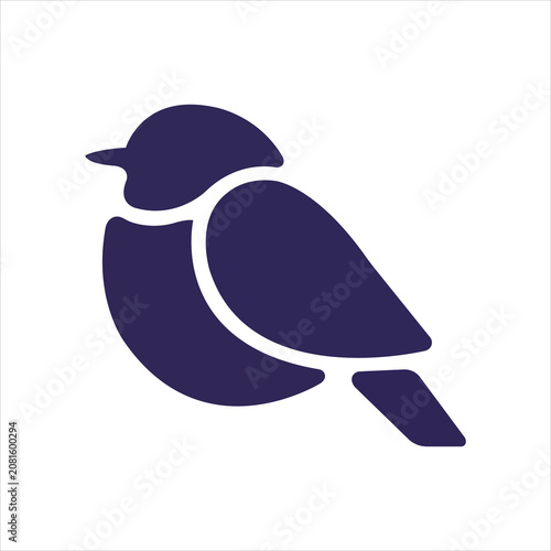 Minimalist Little Bird Silhouette Logo