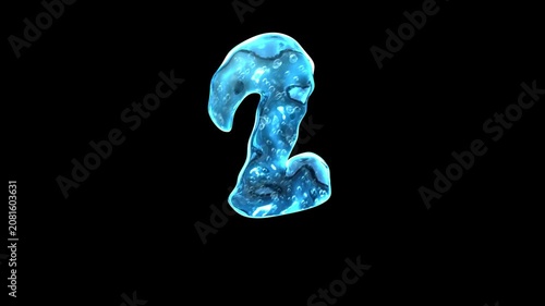 Liquid Water Bubble Number 2 Loop on Alpha Background