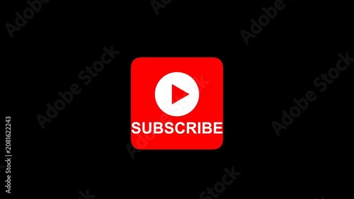 Dynamic red 'Subscribe Now' button, a call to action to boost subscriptions for video content and online channels
