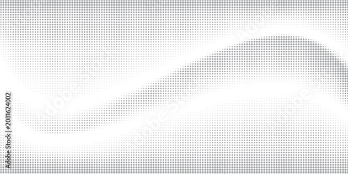 Halftone gradient. Dotted gradient, smooth dots spraying and halftones dot background seamless horizontal geometric pattern vector template set.
