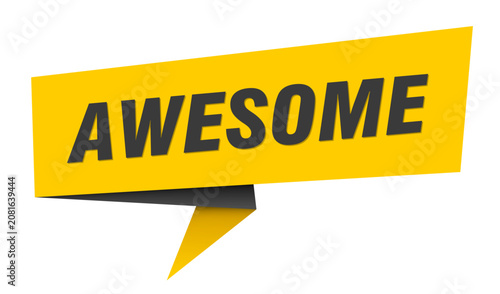 Bilde på lerret awesome banner