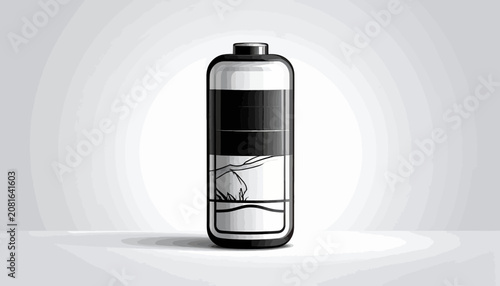 Fotografía Battery power source energy storage device.