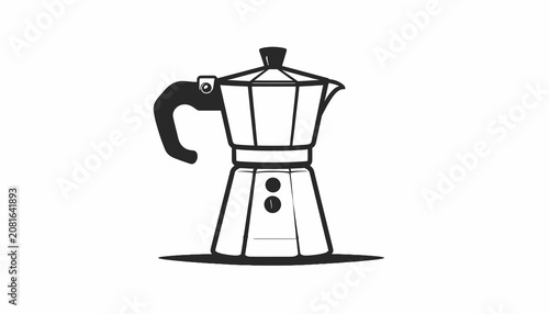 Simple line drawing of coffee pot.