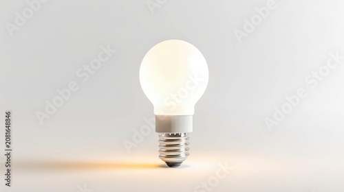 Light Bulb Isolated on White Background.