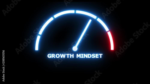 Growth mindset, potential development, fast self improvement, soft skills training, boost efficiency. Animation video.
