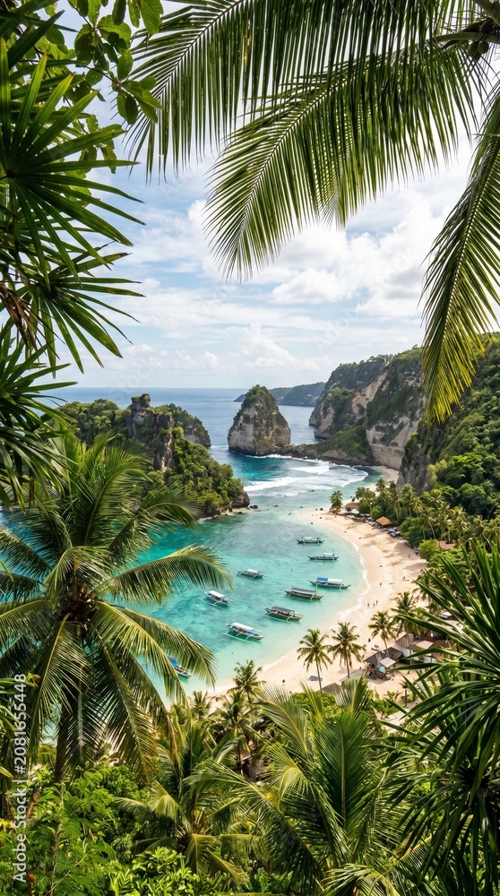 Fototapeta premium Tropical Indonesia Travel Background