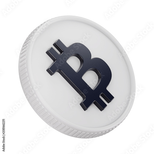 Bitcoin Cash BCH Cryptocurrency Coin 3D Render Illustration