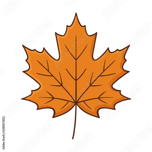 Maple Leaf Autumn Vector Illustration