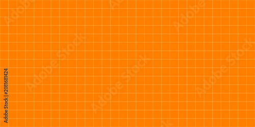 Seamless Orange Grid Pattern Background Geometric Abstract Tile Texture