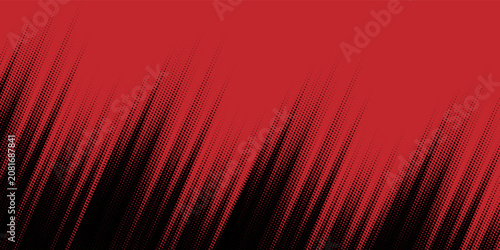 Red color pattern gradient grunge texture background. Dots pop art comics sport style vector illustration Abstract background dark red with modern corporate concept
