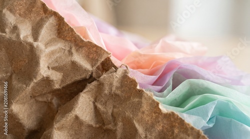 Crumpled Recycled Paper Pastel Gradient Texture Background Design