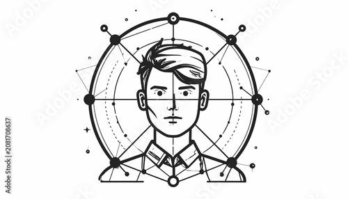 Illustration of a young man.