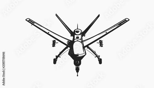 Drone from below with rotors.