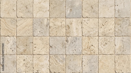 Natural Travertine Stone Tile Background