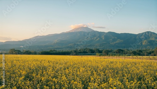 Scenic View of a Mountain With Flowers in the Foreground During the Day
