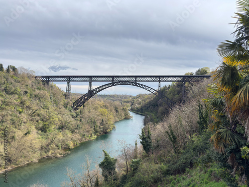 The famous San Michele bridge over the Adda river