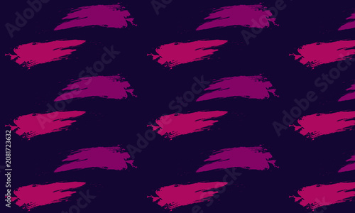 Abstract background with bright magenta paint brush strokes on dark blue