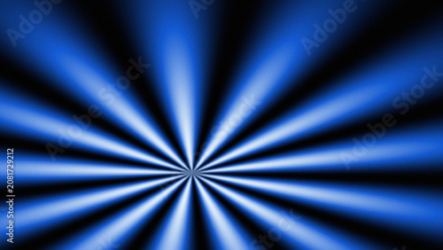 Obraz na płótnie Vibrant blue and black abstract radial burst pattern creates a dynamic backgroun