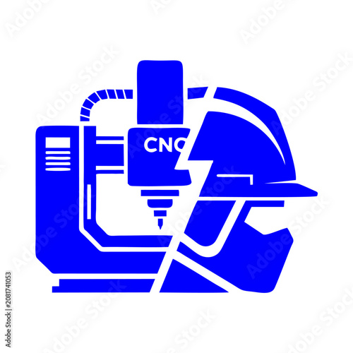 CNC Machining icon – from drilling to cutting