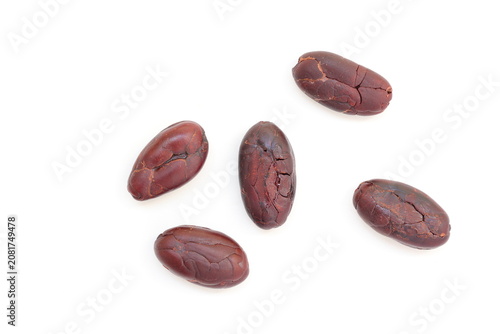 Photos Cocoa on white background