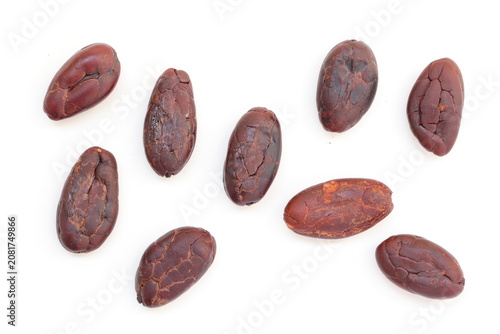 Photos Cocoa on white background