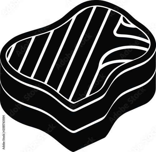 Stylized hand with radiating energy lines in bold contrast Vector