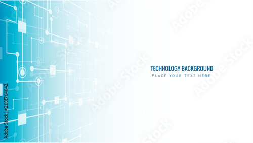 Abstract blue digital technology background