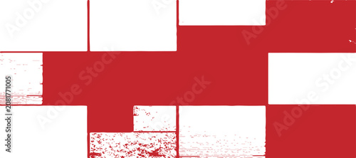 Abstract red brush stroke texture on a clean white background for artistic creative projects and design overlays.