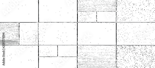Distressed grunge stripe pattern with bold black vertical bars and heavy weathered texture for urban aesthetic design.