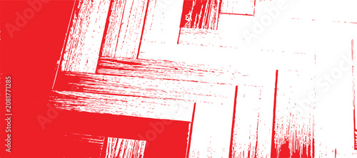 Abstract red brush stroke texture on a clean white background for artistic creative projects and design overlays.