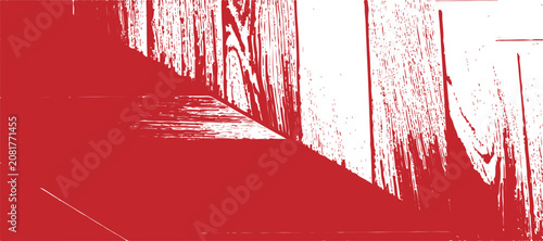 Abstract red brush stroke texture on a clean white background for artistic creative projects and design overlays.