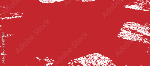 Abstract red brush stroke texture on a clean white background for artistic creative projects and design overlays.