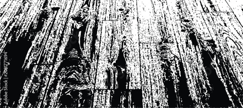 Distressed grunge stripe pattern with bold black vertical bars and heavy weathered texture for urban aesthetic design.
