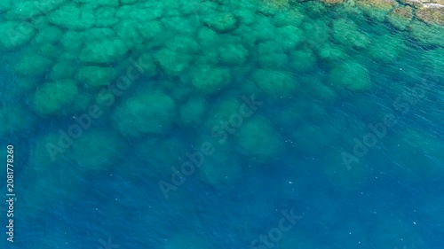 Aerial view of kenting national park and beautiful coastline , Taiwan
