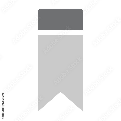 Foto Minimalist bookmark icon representing a saved item for web and mobile interfaces