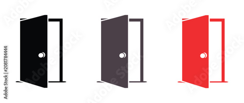 Konstfotografi Set of Three Open Doors