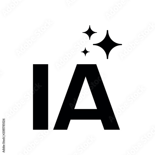 Foto intelligence artificielle text on white background