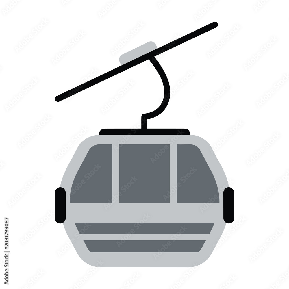 Fototapeta premium Cable car gondola lift transportation tourist travel recreation