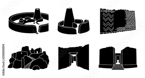 Ancient Stone Structures, Megalithic Monuments, Prehistoric Architecture, Archaeological Sites