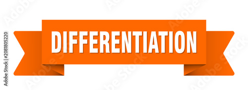 Fotografie differentiation ribbon isolated on transparent background