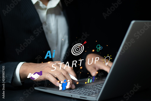 Fotografie Business startup and innovation concept