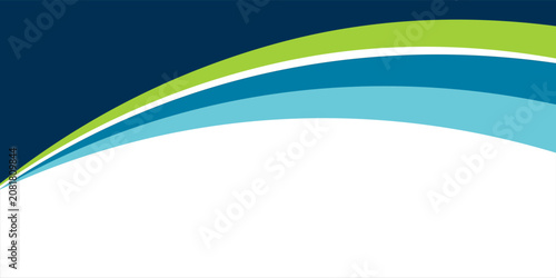 Minimalist White Background with Elegant Colorful Wave Border