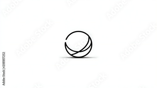 Minimalist logo design on white background.