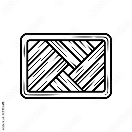 Black and white woven wood pattern.